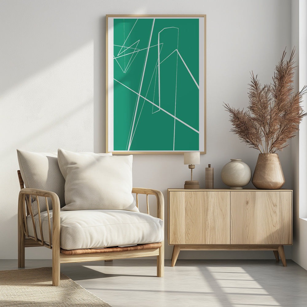 Angular Lines No 8 Poster